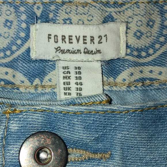 NWOT Forever 21 Blue Jean Shorts - Picture 3 of 3